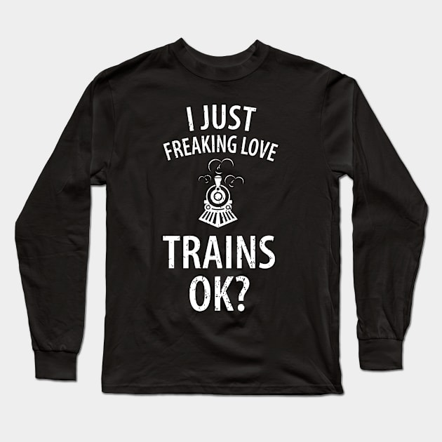 train railwayman trains driver Long Sleeve T-Shirt by Johnny_Sk3tch